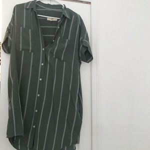 Dark green t-shirt dress